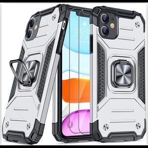 Silver iPhone 12 Cell Phone Case (Brand New In The Package)